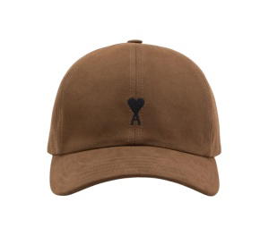 Buy Ami Paris Cap with Ami de Coeur Chocolate Brown at Sasom – Authentic and Ready to Ship
