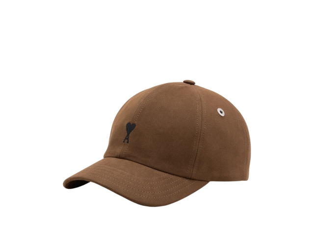 Ami Paris Ami Paris Cap with Ami de Coeur Chocolate Brown - view 2