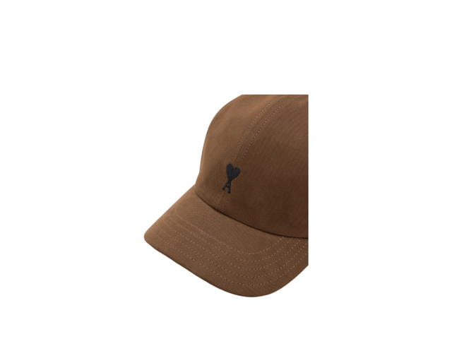 Ami Paris Ami Paris Cap with Ami de Coeur Chocolate Brown - view 3