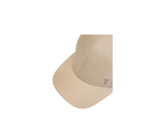 Ami Paris Ami Paris De Coeur Stud Cap Beige Nylon Taupe Beige - view 3