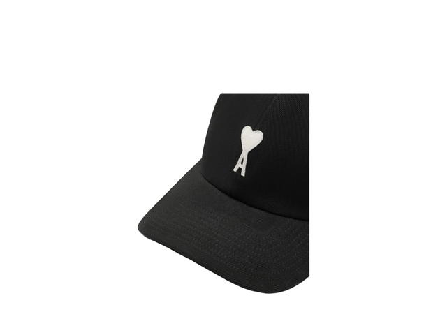 Ami Paris Ami Paris De Coeur Felt Patch Cap Black - view 3