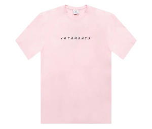Buy Vetements Friendly Logo T-Shirt Baby Pink at Sasom – Authentic and Ready to Ship