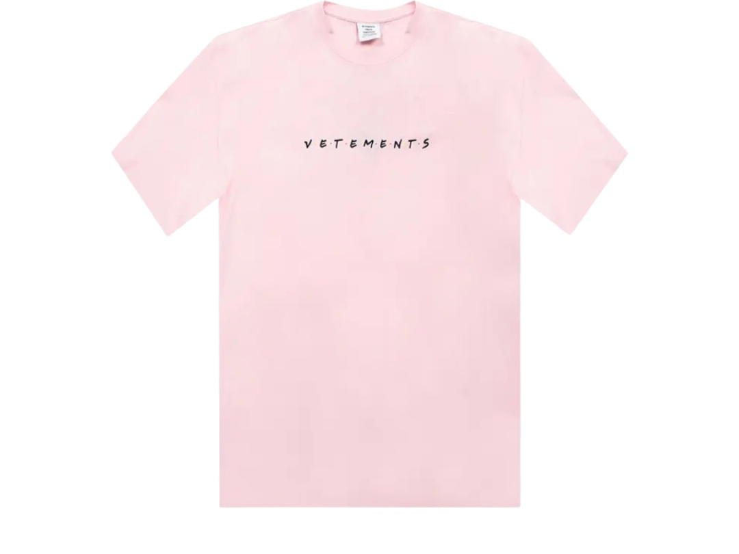 Vetements Vetements Friendly Logo T-Shirt Baby Pink