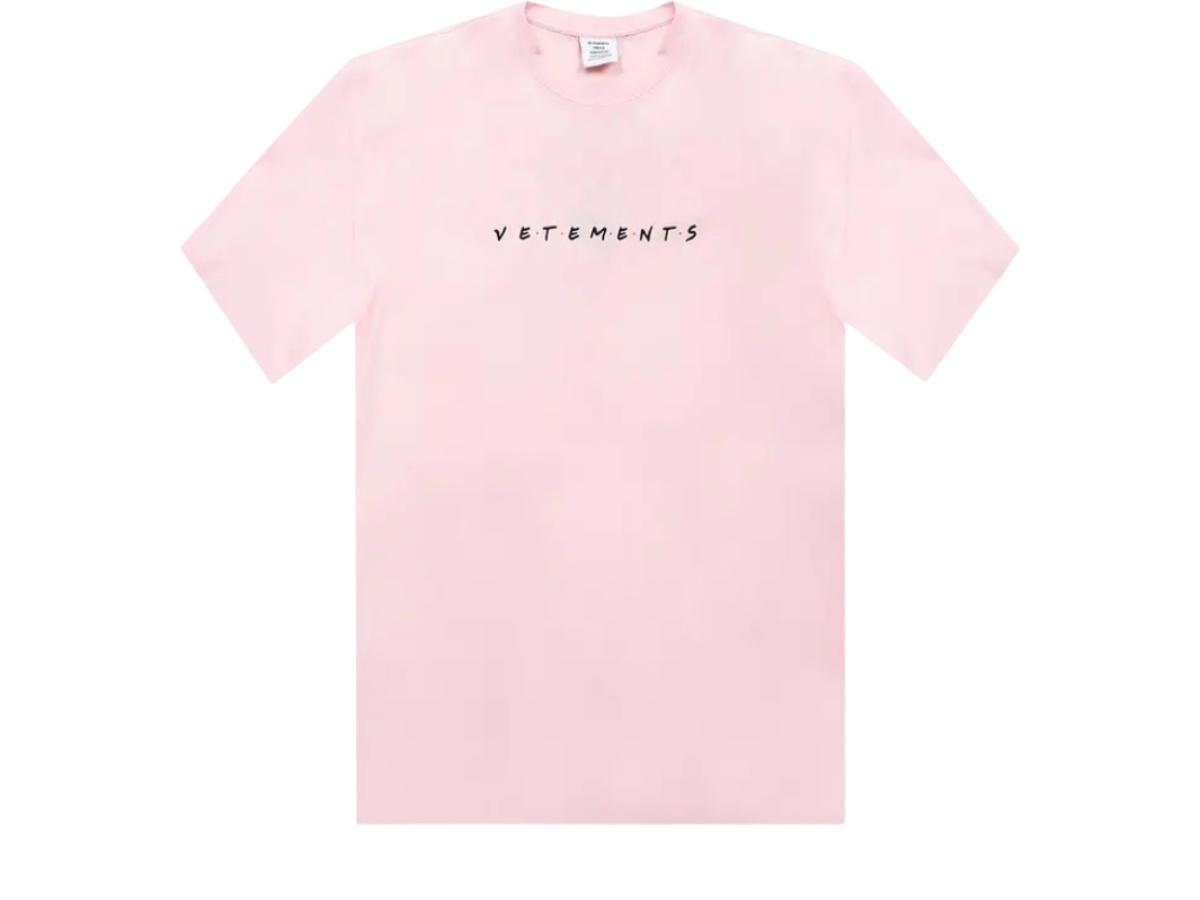 Vetements Vetements Friendly Logo T-Shirt Baby Pink