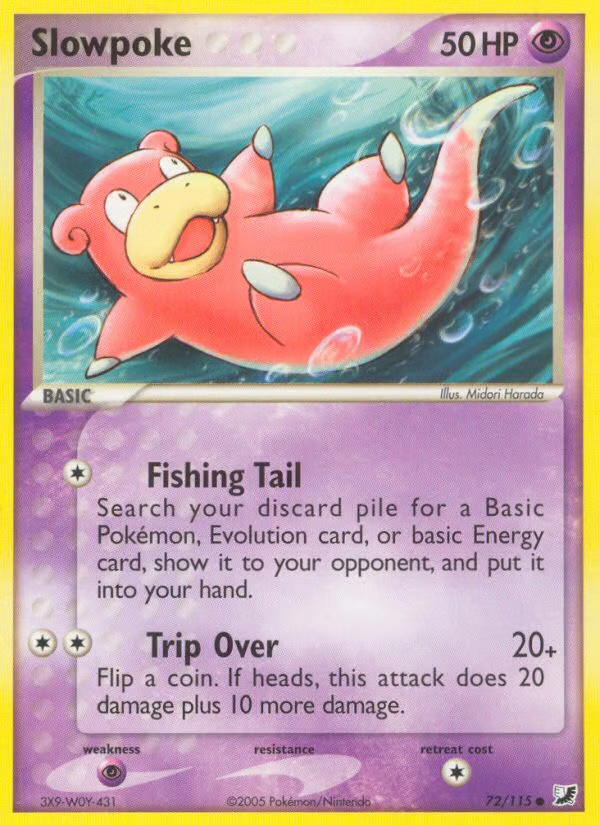 Pokemon Pokemon Slowpoke C [UF 72/115] EX "Unseen Forces" [ReverseHolo] (EN)