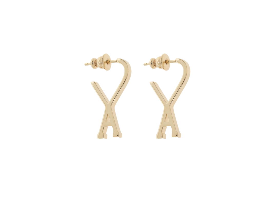 Ami Paris Ami Paris De Coeur Small Hoop Earrings Gold