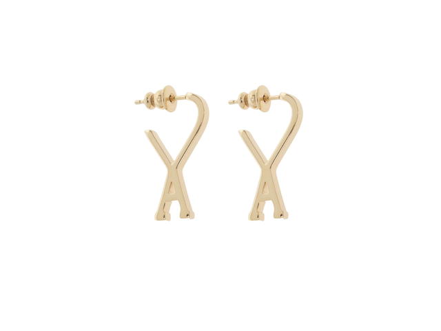 Ami Paris Ami Paris De Coeur Small Hoop Earrings Gold - view 1
