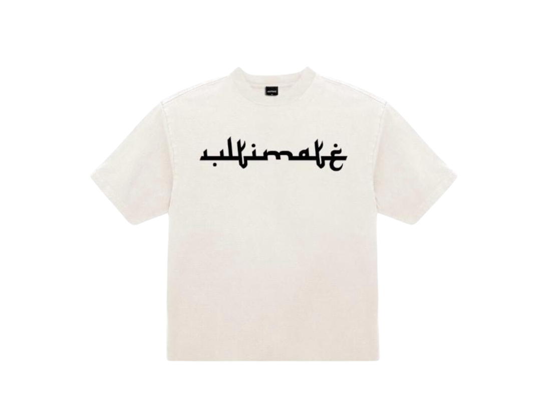 ULTIMATE ULTIMATE T-Shirt ARAB Font (White Fade)