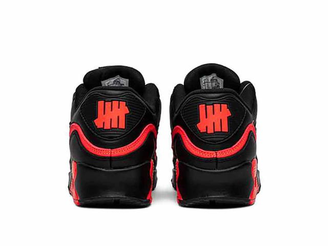 Nike Undefeated x Air Max 90 'Black Solar Red' - view 4