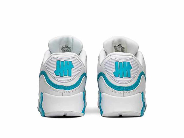 Nike Undefeated x Air Max 90 'White Blue Fury' - view 2
