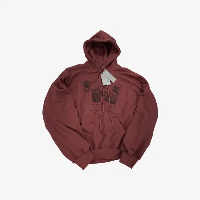 Undermycar Undermycar Anwer Archive Hommage Patchwork Hoodie Cordovan - 23SS - view 2