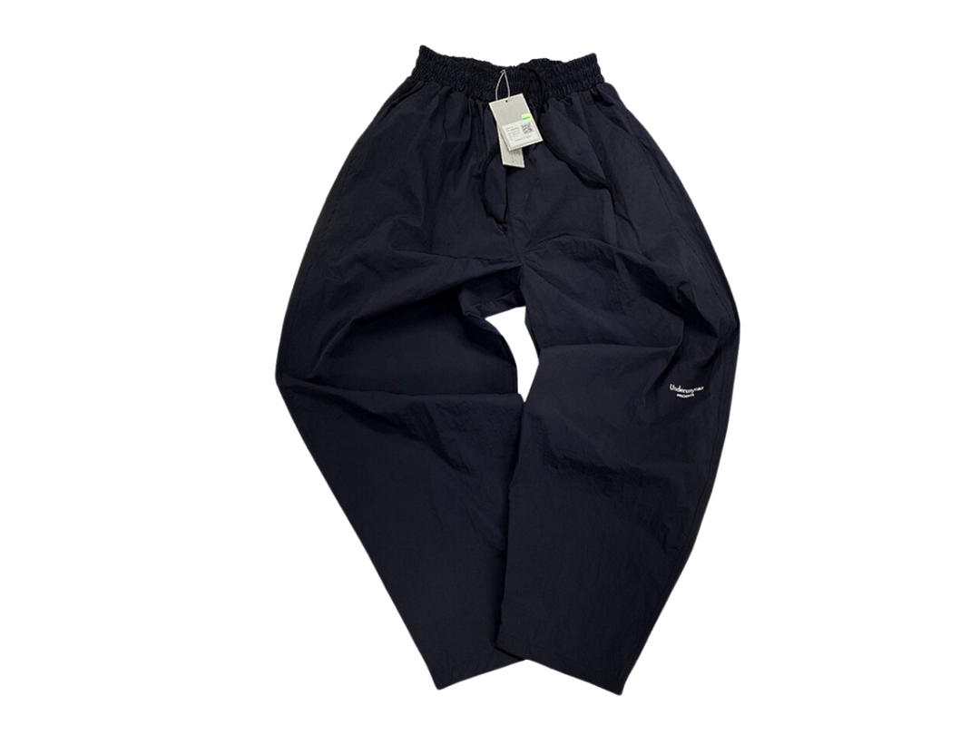 Undermycar Undermycar Mu.07 Anti Fxxking Logo Play Nylon Balloon Pants Black