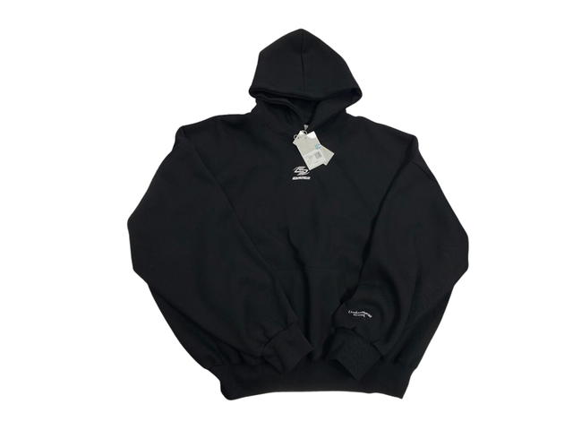 Undermycar Undermycar Mu.12 Anti Fxxking Logo Play Oversized Bonded Hoodie Black - view 1