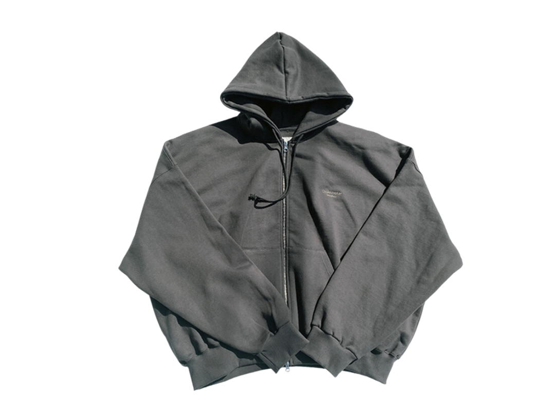 Undermycar Undermycar Mu.18 Anti Fxxking Logo Play Oversized Hood Zip Up Mocha