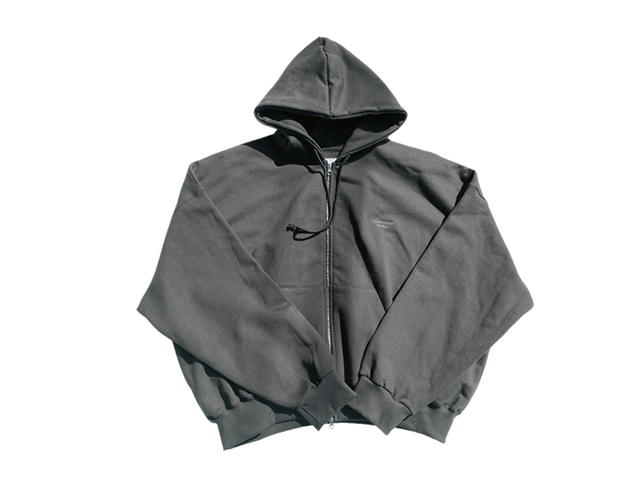 Undermycar Undermycar Mu.18 Anti Fxxking Logo Play Oversized Hood Zip Up Mocha - view 1