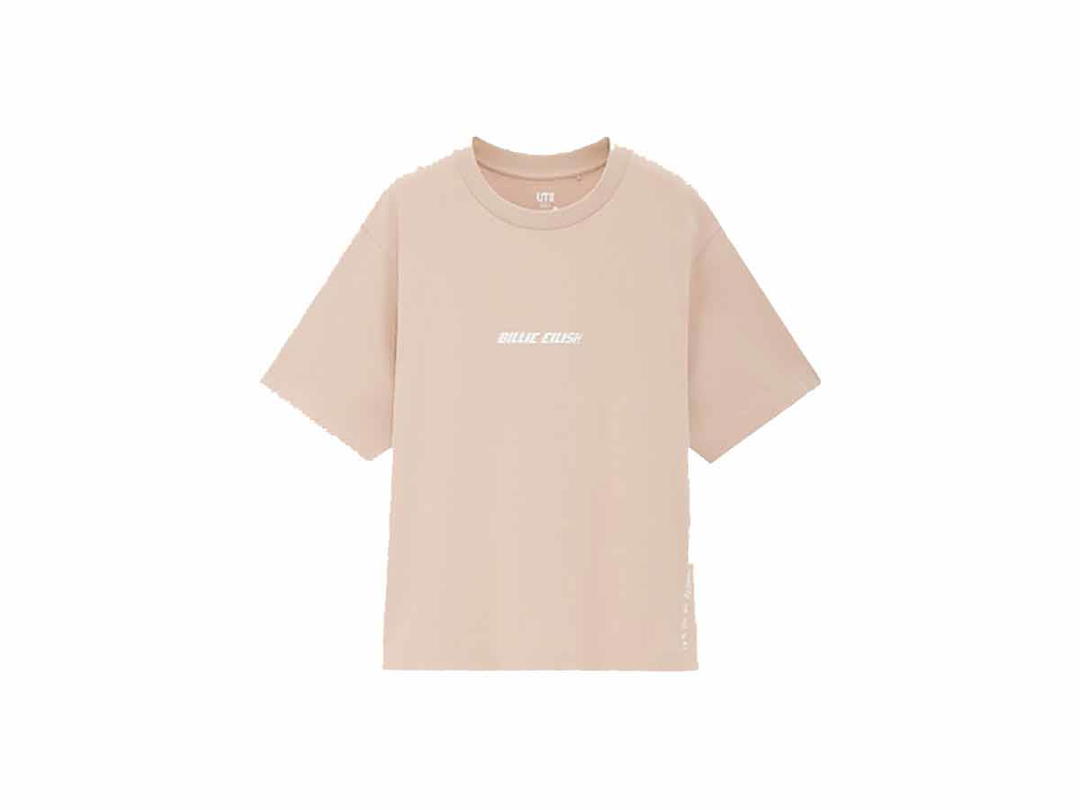 Uniqlo Uniqlo Billie Eilish x Takashi Murakami UT Pink Text Women