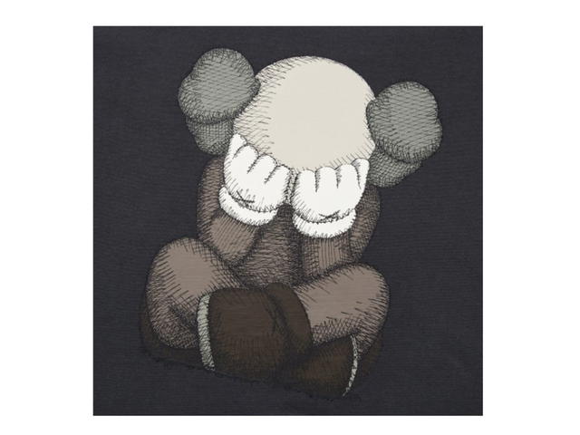 Uniqlo KAWS x Uniqlo Tokyo First Mori Arts Gallery Exclusive Tee (Japanese Sizing) Dark Grey - view 2