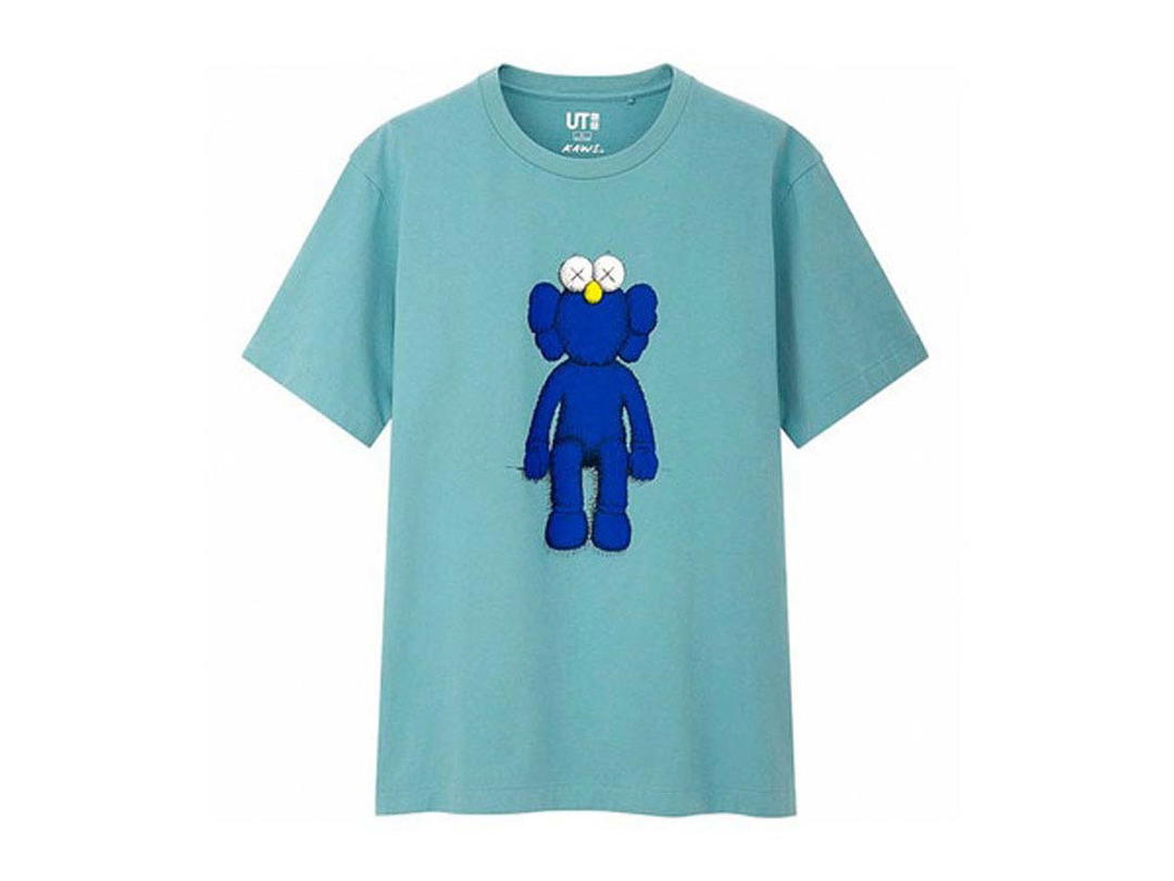 Kaws Uniqlo Kaws Blue BFF Tee Green