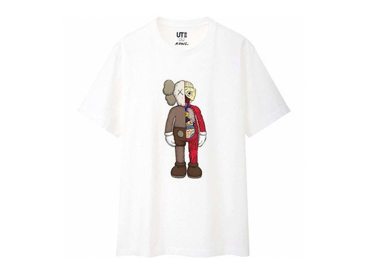 Kaws Uniqlo Kaws Flayed Tee White