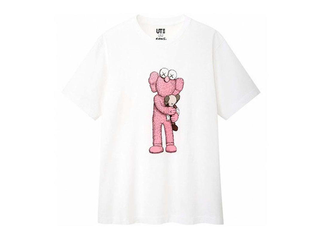 Kaws Uniqlo Kaws Pink BFF Tee White