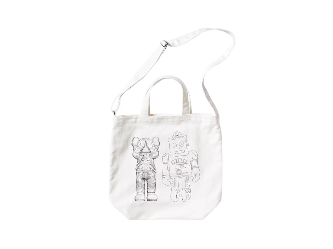 Uniqlo Uniqlo KAWS + Warhol 2WAY Tote Bag White-473556