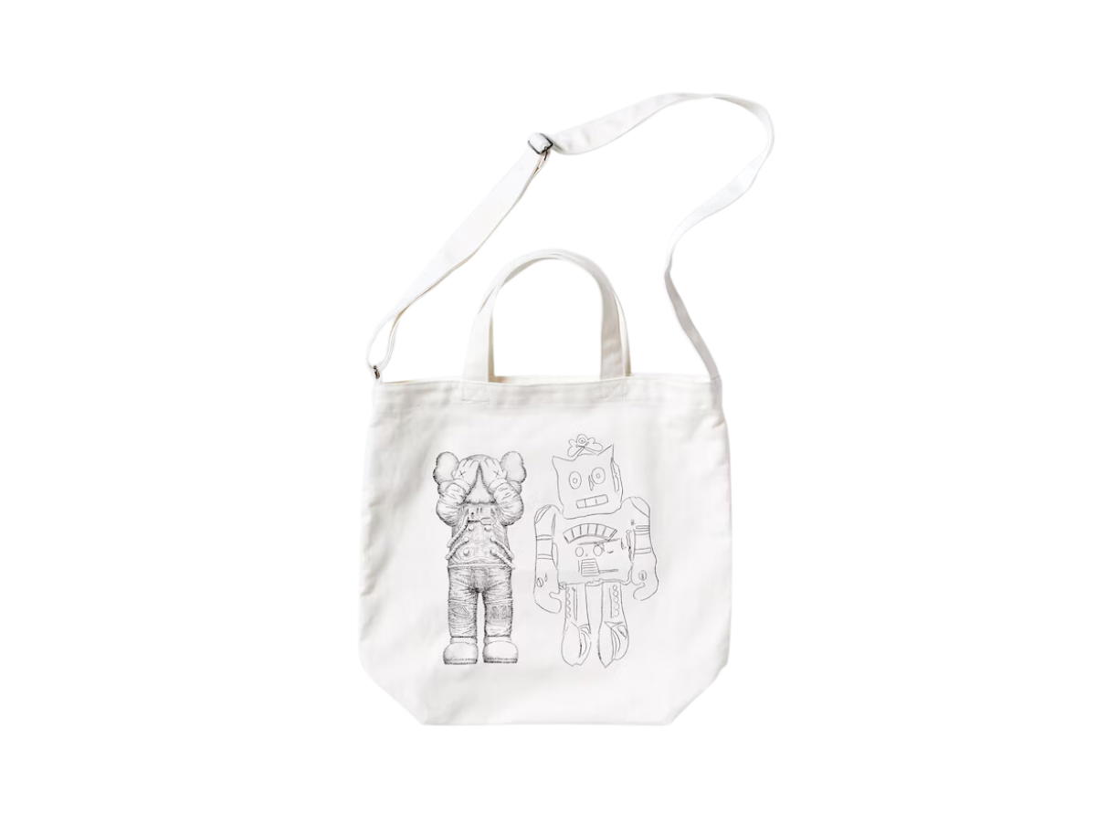 Uniqlo Uniqlo KAWS + Warhol 2WAY Tote Bag White-473556