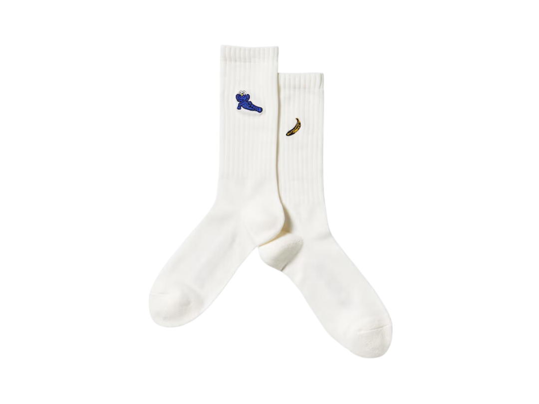 Uniqlo Uniqlo KAWS + Warhol Socks White-473504