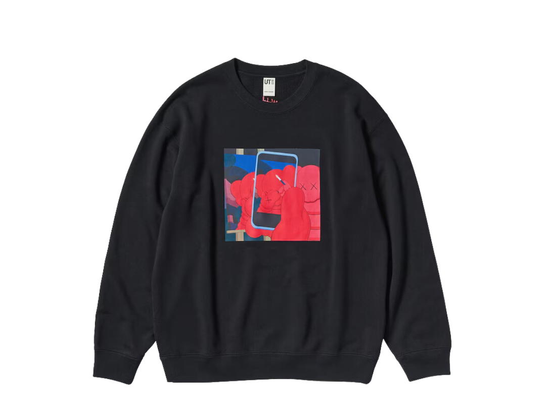 Uniqlo Uniqlo KAWS + Warhol Sweat Long Sleeve Shirt Black-476119