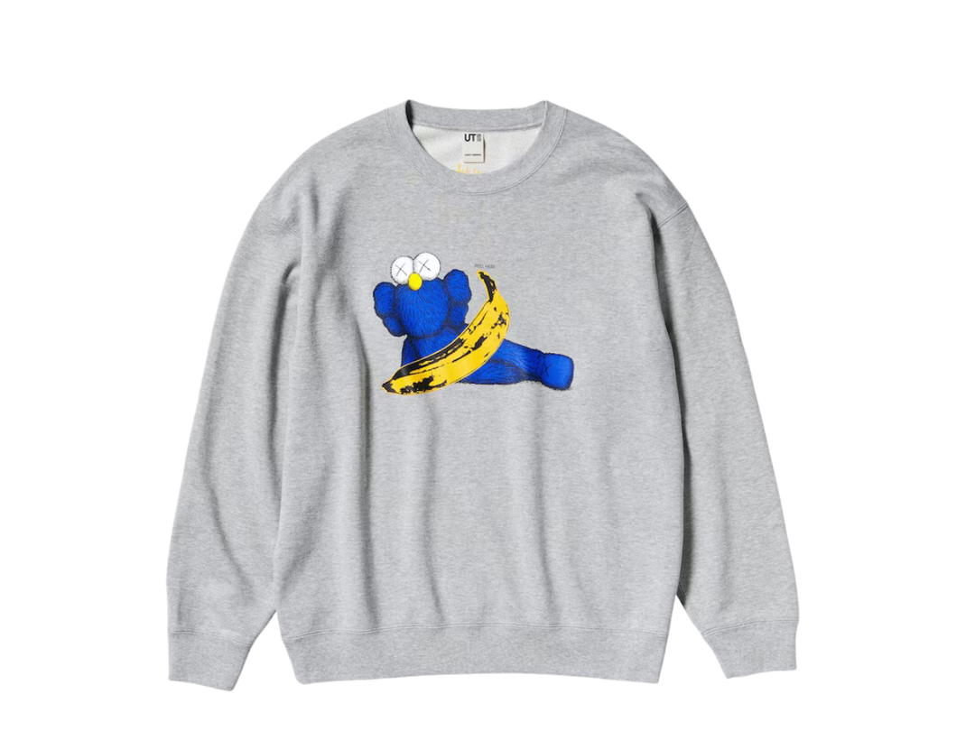 Uniqlo Uniqlo KAWS + Warhol Sweat Long Sleeve Shirt Gray-472951