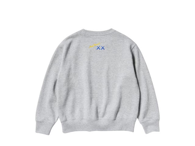 Uniqlo Uniqlo Kids KAWS + Warhol Sweat Long Sleeve Shirt Gray-472991 - view 2