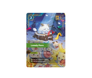 Buy Riftbound Lonely Poro [UNL 221/219] Unleashed [Foil] (EN) at Sasom – Authentic and Ready to Ship