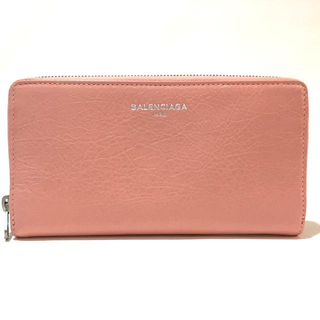 Balenciaga UNUSED BALENCIAGA Zip Around Exclusive Wallet PinkBeige Leather 419805 - view 1