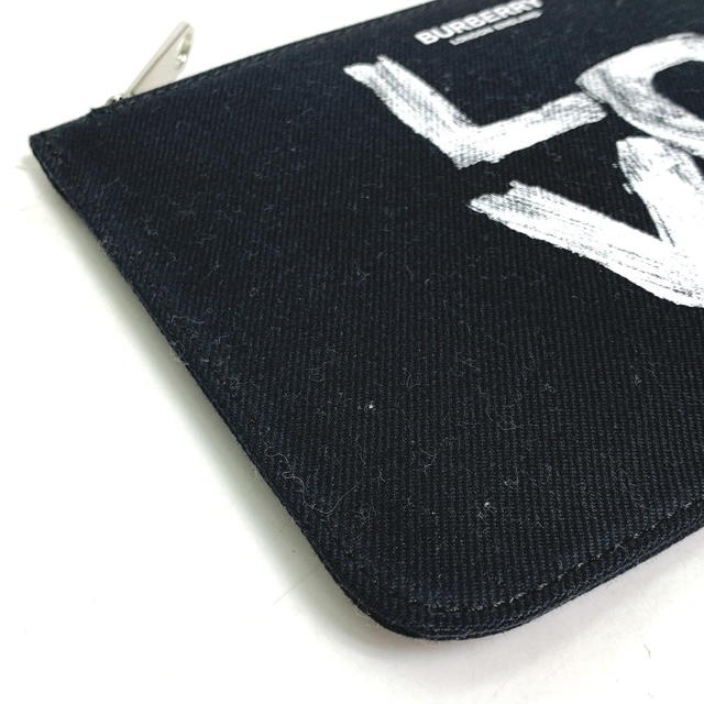 Burberry UNUSED BURBERRY Makeup Cosmetics Pouch LOVE coin purse Clutch bag Black/White - view 4