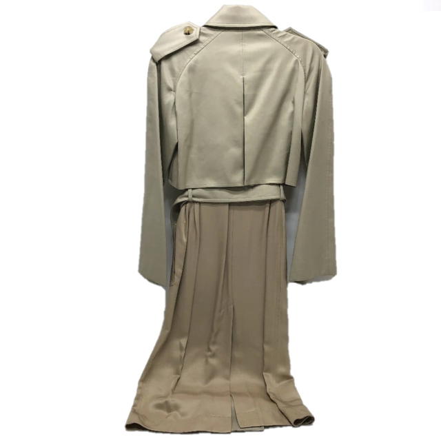 Celine UNUSED CELINE Trench Coat mastic Double face Outer Long Coat Beige 28V36 6073 - view 2