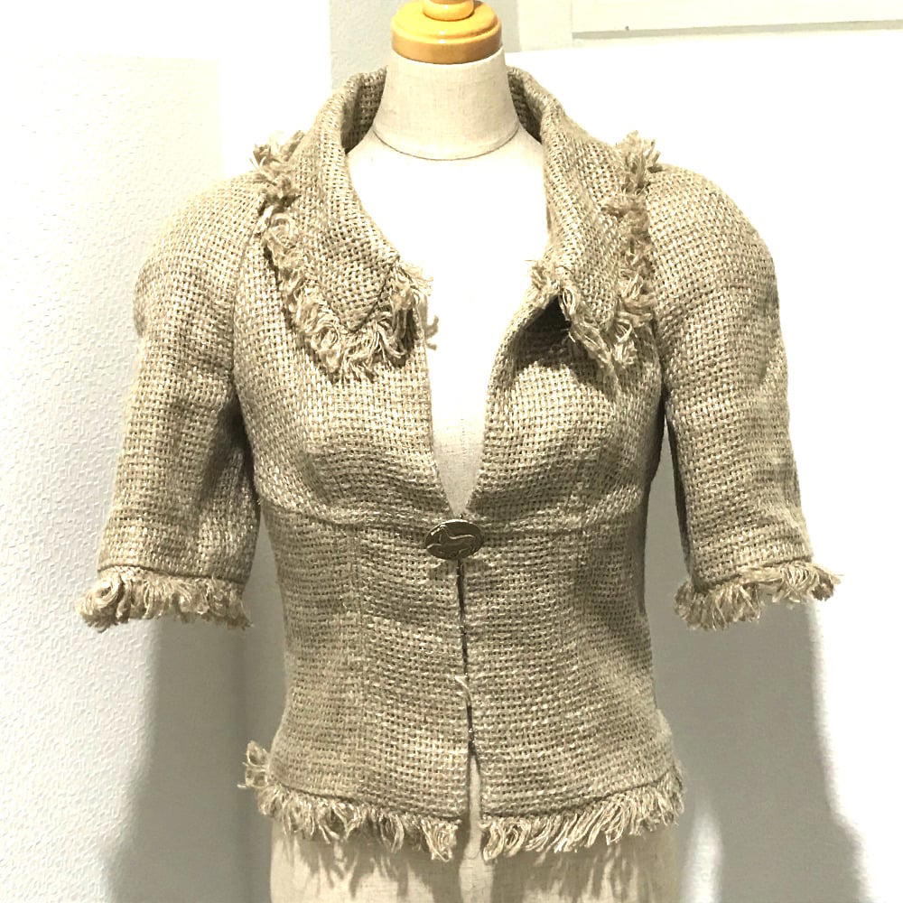Chanel UNUSED CHANEL 18C CC Horse Motif button Jacket