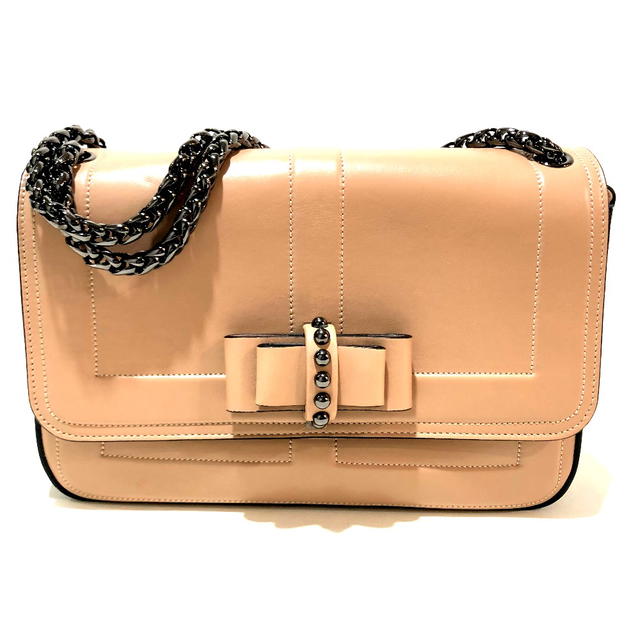Christian Louboutin Unused Christian Louboutin 1135015 Sweet charity ChainShoulder Bag Leather Beige - view 1