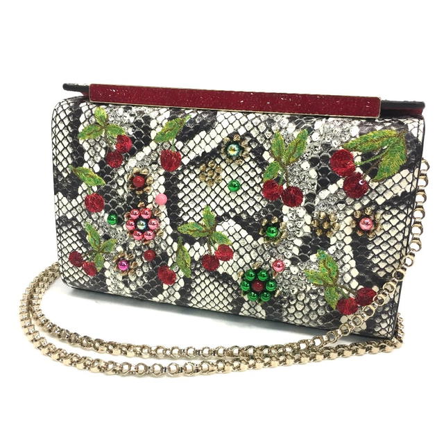 Christian Louboutin UNUSED CHRISTIAN LOUBOUTIN Cherry Pattern Studs Shoulder Bag - view 1