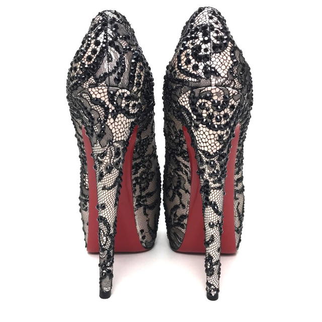 Christian Louboutin UNUSED CHRISTIAN LOUBOUTIN Platform Heels Black/White - view 3