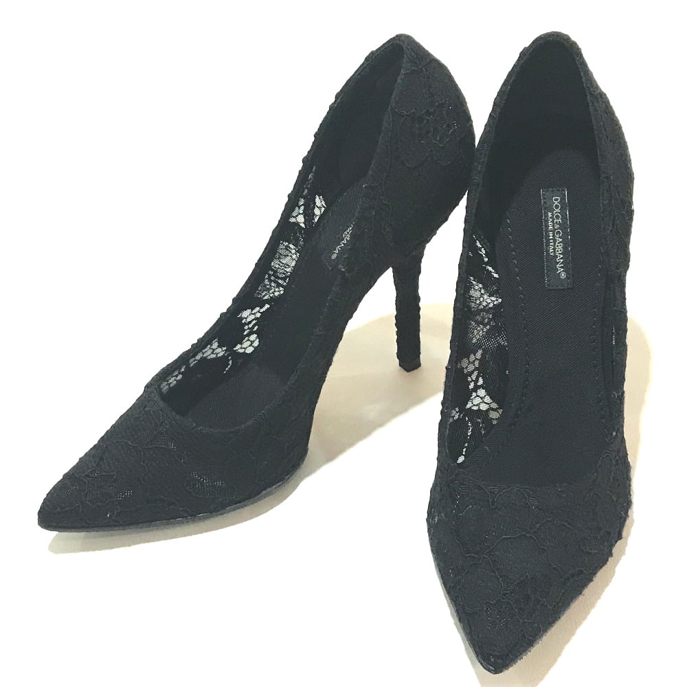 Dolce & Gabbana UNUSED DOLCE&GABBANA C16773 A7540 8RQ56 Lace High Heels Sandals