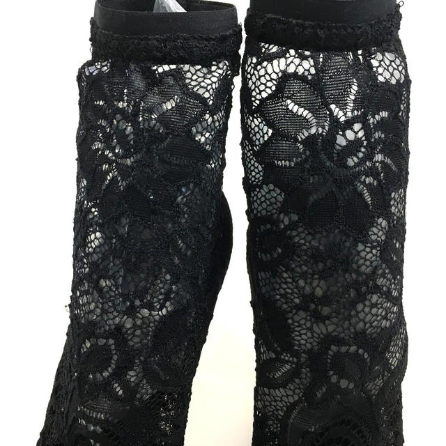 Dolce & Gabbana UNUSED DOLCE&GABBANA CT0077 A5875 8B956 Open toe Pumps Sock Boots Heels Black - view 4