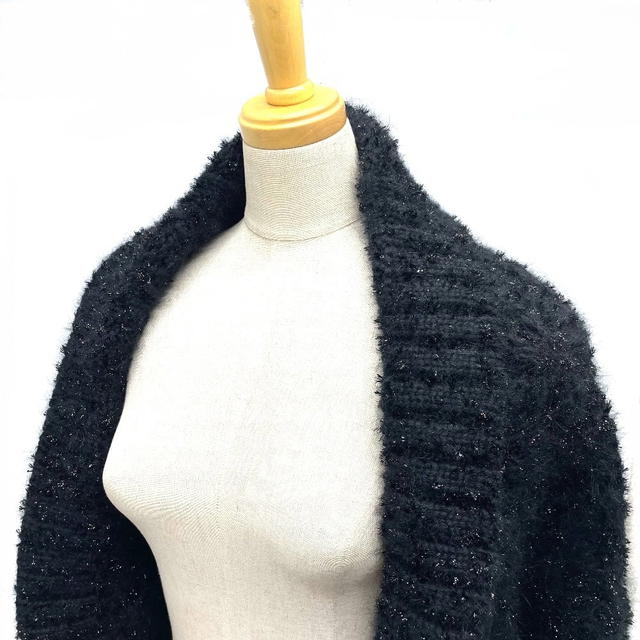 Dolce & Gabbana UNUSED DOLCE&GABBANA FXA59T No button Dolman sleeve Angora knit cardigan - view 3