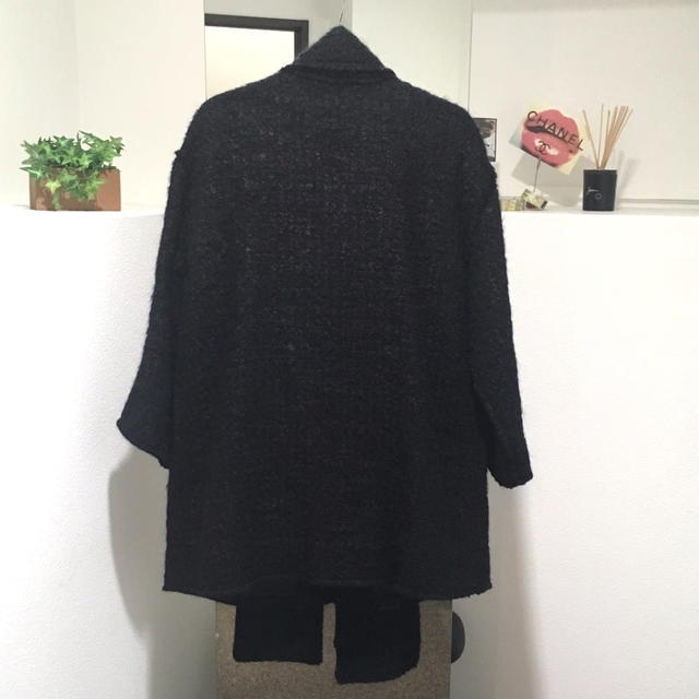 Dolce & Gabbana UNUSED DOLCE&GABBANA Long Coat with Muffler Outer Black F0O07T - view 2