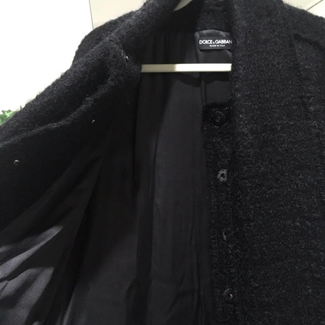Dolce & Gabbana UNUSED DOLCE&GABBANA Long Coat with Muffler Outer Black F0O07T - view 3
