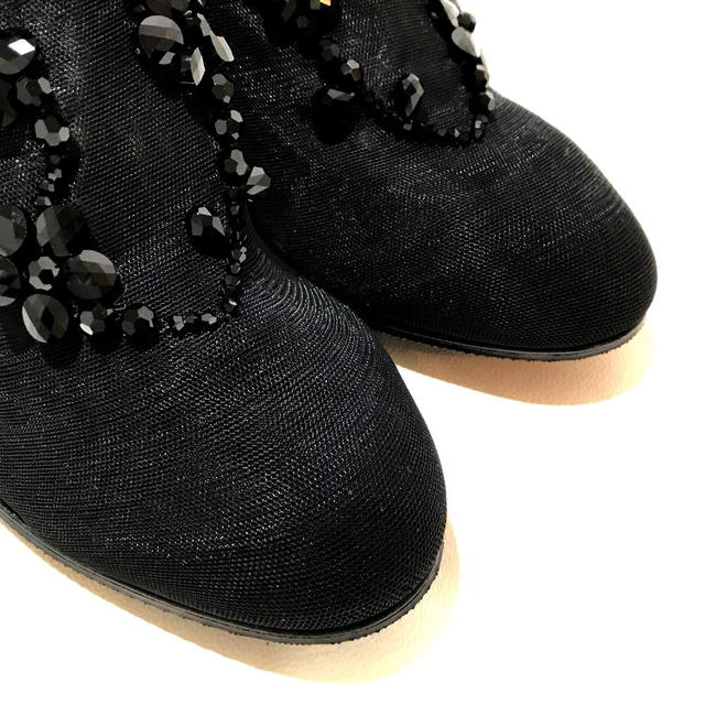 Dolce & Gabbana UNUSED DOLCE&GABBANA Socks Boots Flower motif Ankle Boots Black - view 4