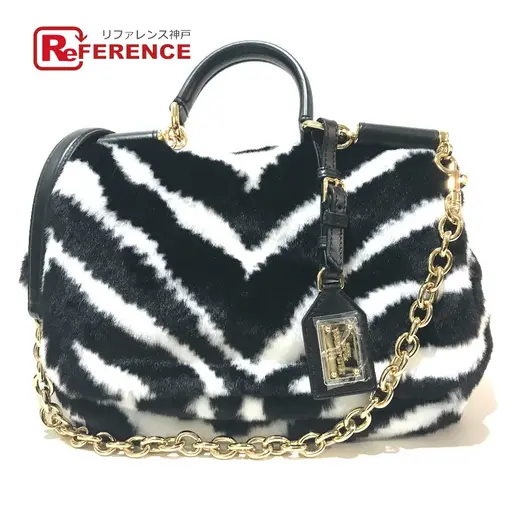 Buy UNUSED DOLCE&GABBANA Zebra pattern With charm Sicily 2 Way Hand Bag at Sasom – Authentic and Ready to Ship