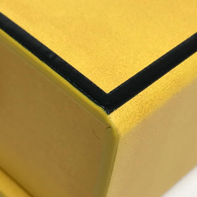Fendi Unused FENDI 7VA520 logo BOX type Shoulder Bag Cross body Leather Yellow/Black - view 4