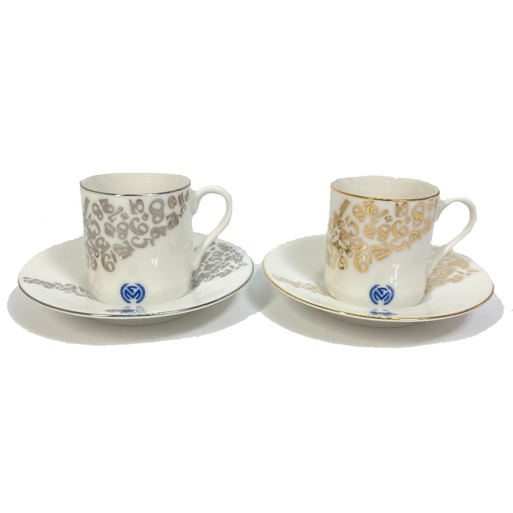 Franck Muller UNUSED FRANCK MULLER Tableware Demitasse Cup & Saucer 2 set Tea cup White