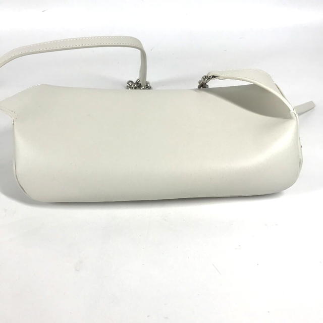Furla UNUSED Furla Studs Isola Chain Waist Pouch Bodybag White Leather - view 5