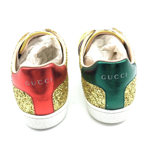 Gucci UNUSED GUCCI 475610 Sherry line Ace gold Sequins Shoes Sneakers Canvas Gold - view 2