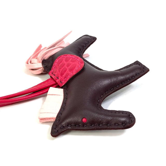 Hermes UNUSED HERMES strap Rodeo PM Touch Accessory Bag Charm Anyo Miro Brown - view 4